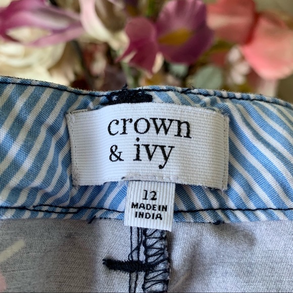 •Crown & Ivy• Girls Popsicle Shorts Navy - size 12 - Picture 2 of 9